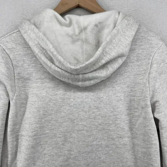 UNIVERSITY OF VERMONT Hoodie Womens M Catamounts Cropped Cutout Fleece Gray - Picture 5 of 15